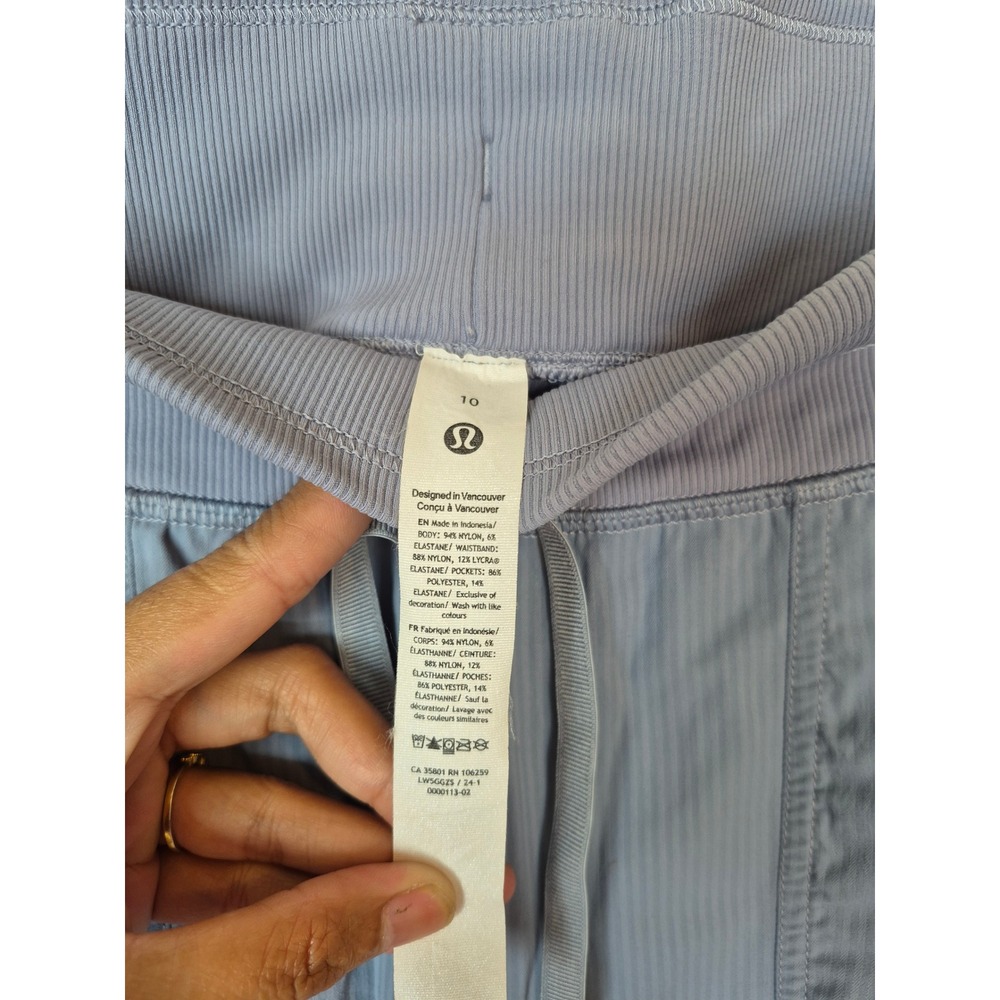 Lululemon Dance Studio Jogger Blue Pinstripe Size 10 - Picture 3 of 6